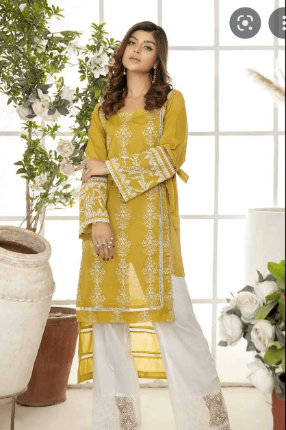 Lawn Embroidered Chikankari Kurti & Kurti Summer Collection 2022 (05)